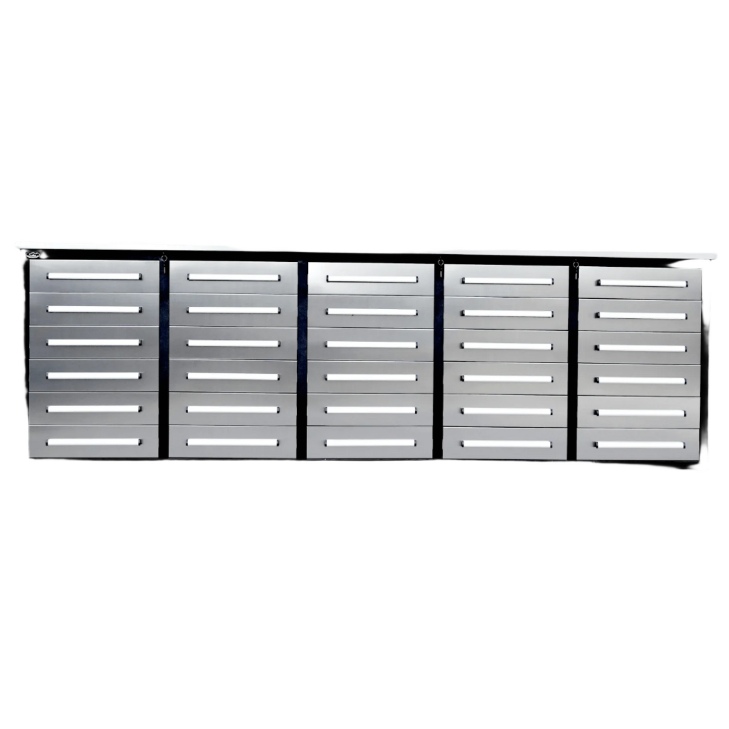 Chery Industrial 10ft Storage Cabinet with 30 Drawers
