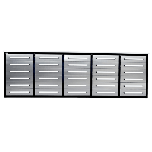 Chery Industrial 10ft Storage Cabinet with 30 Drawers