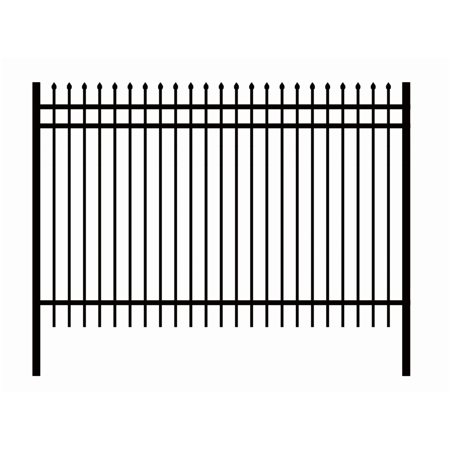 10x7 FT Wrought Iron Site Fencing 30 Pcs