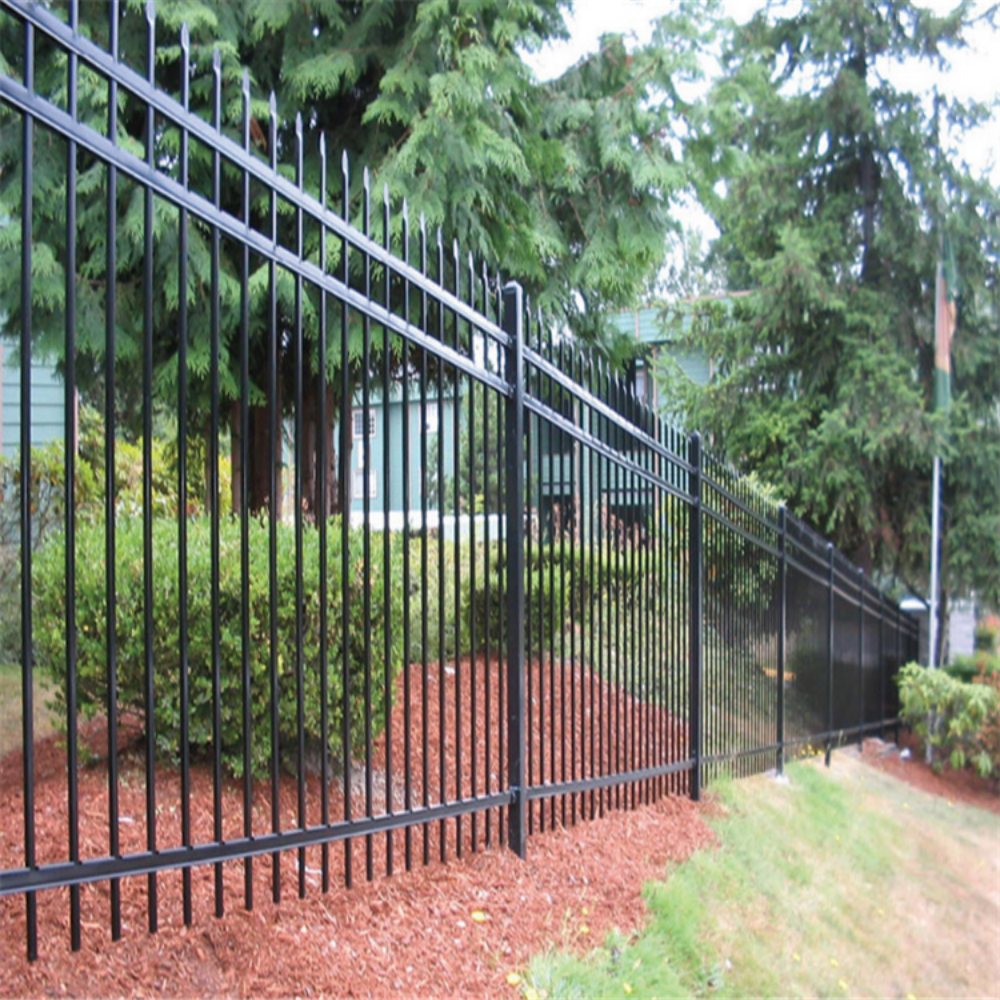 10x7 FT Wrought Iron Site Fencing 30 Pcs Scene