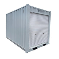 12' Small Cubic Shipping Container, Rollup Door#color_grey