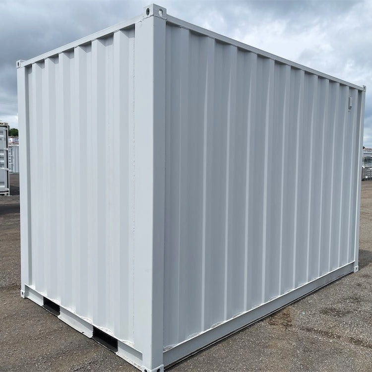 12' Small Cubic Shipping Container, Rollup Door#color_grey