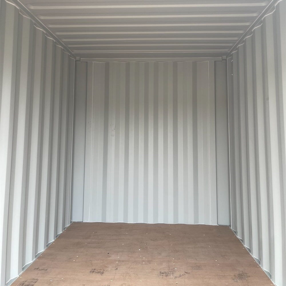 12' Small Cubic Shipping Container, Rollup Door#color_grey