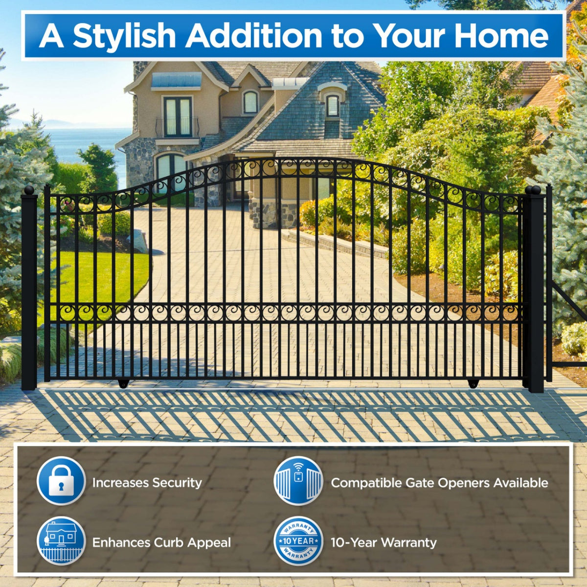 12x6ft-Steel-Sliding-Driveway-Gate-Paris-Style