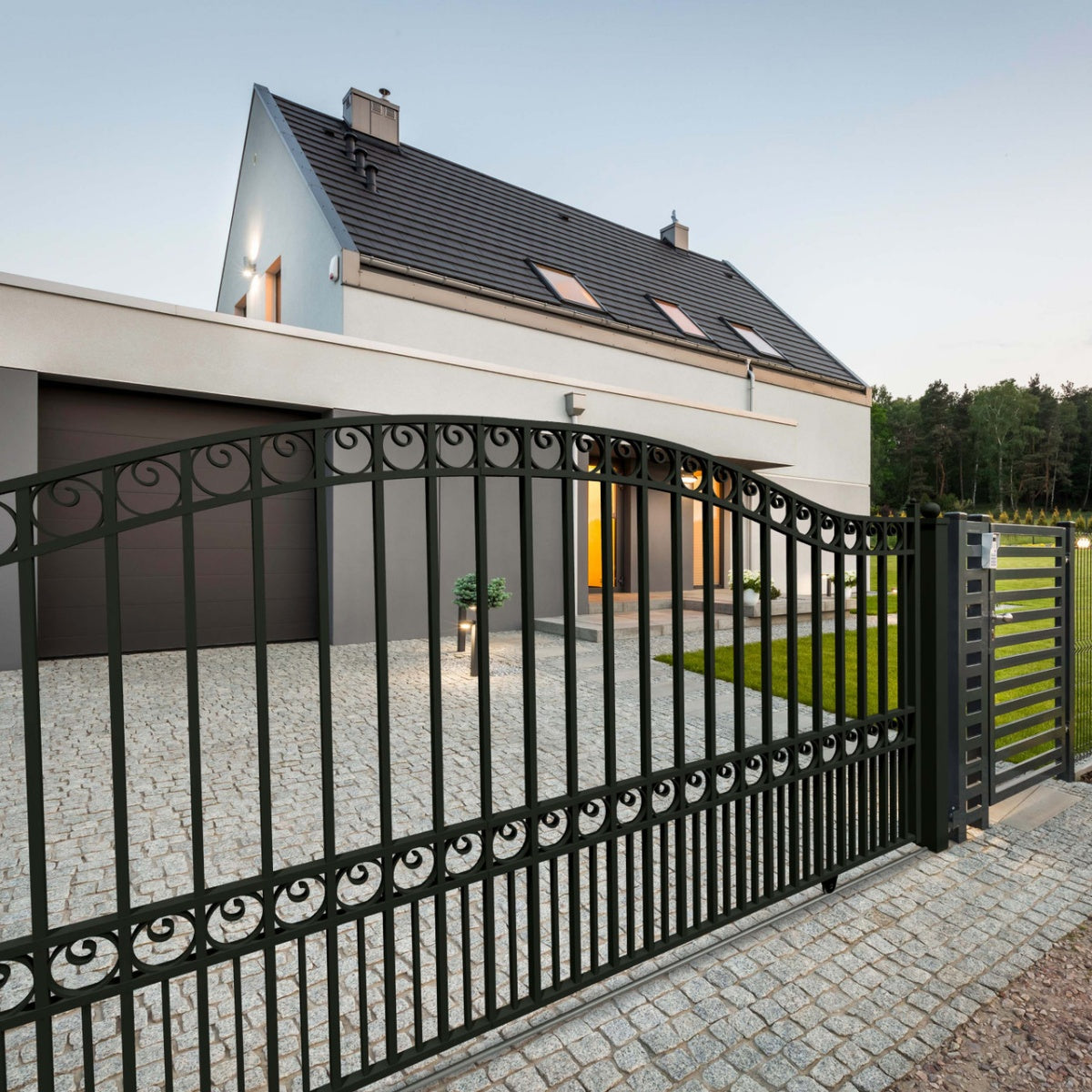 12x6ft-Steel-Sliding-Driveway-Gate-Paris-Style