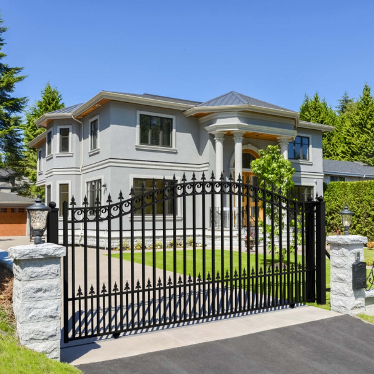 12x6ft-Steel-Sliding-Driveway-Gate-Prague-Style