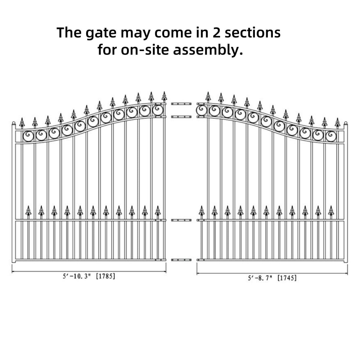12x6ft-Steel-Sliding-Driveway-Gate-Prague-Style