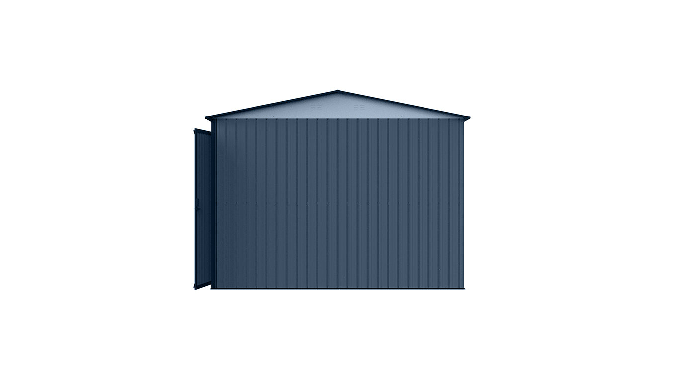 13'x20' Plus Upgraded Metal Garage Shed with Double Front Doors, Side Entry Door