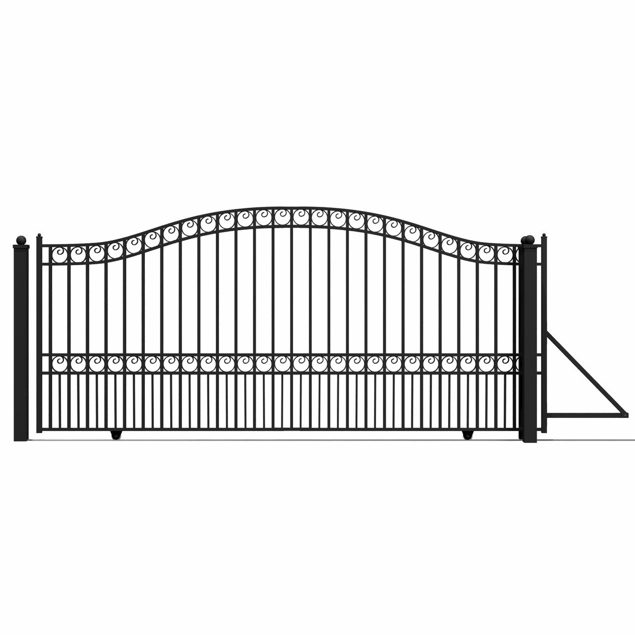 14x6 ft Steel Sliding Driveway Gate-Paris-Style