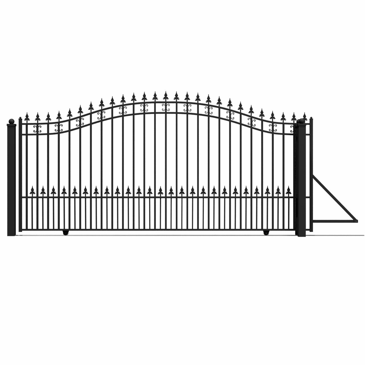 14x6 ft Steel Sliding Driveway Gate