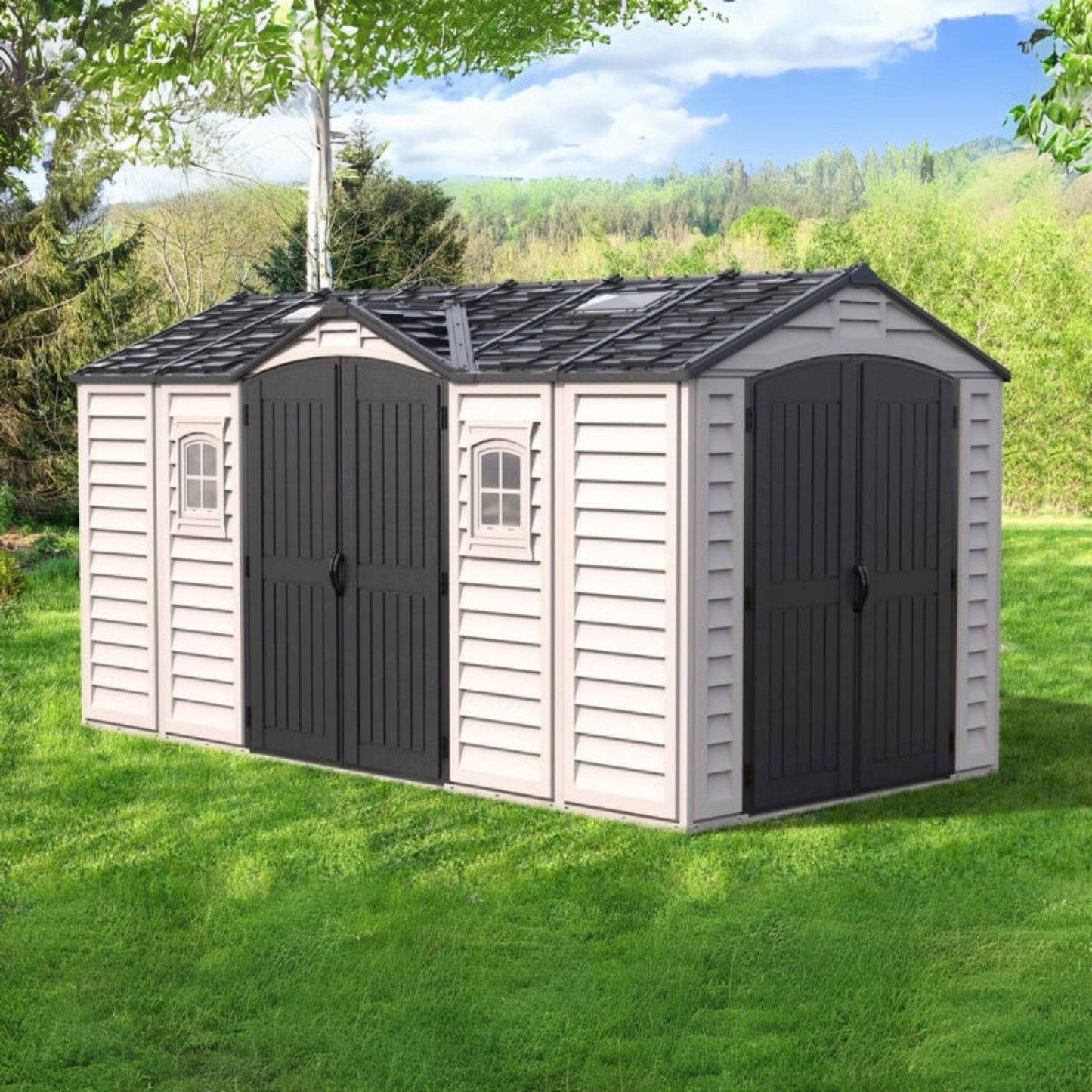 15×8 ft APEX PRO Storage Shed With Foundation Kit