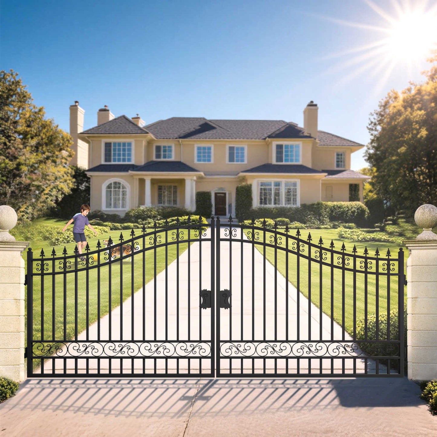 16ft driveway gate used for a residential property