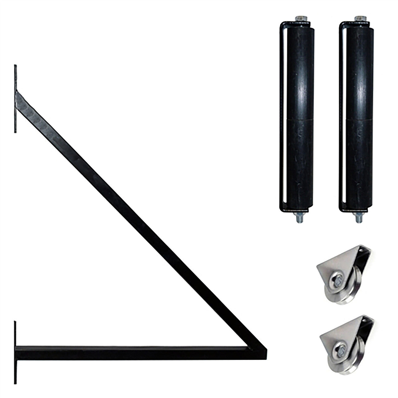 16ft Steel Sliding Driveway Gate with 5ft Pedestrian Gate