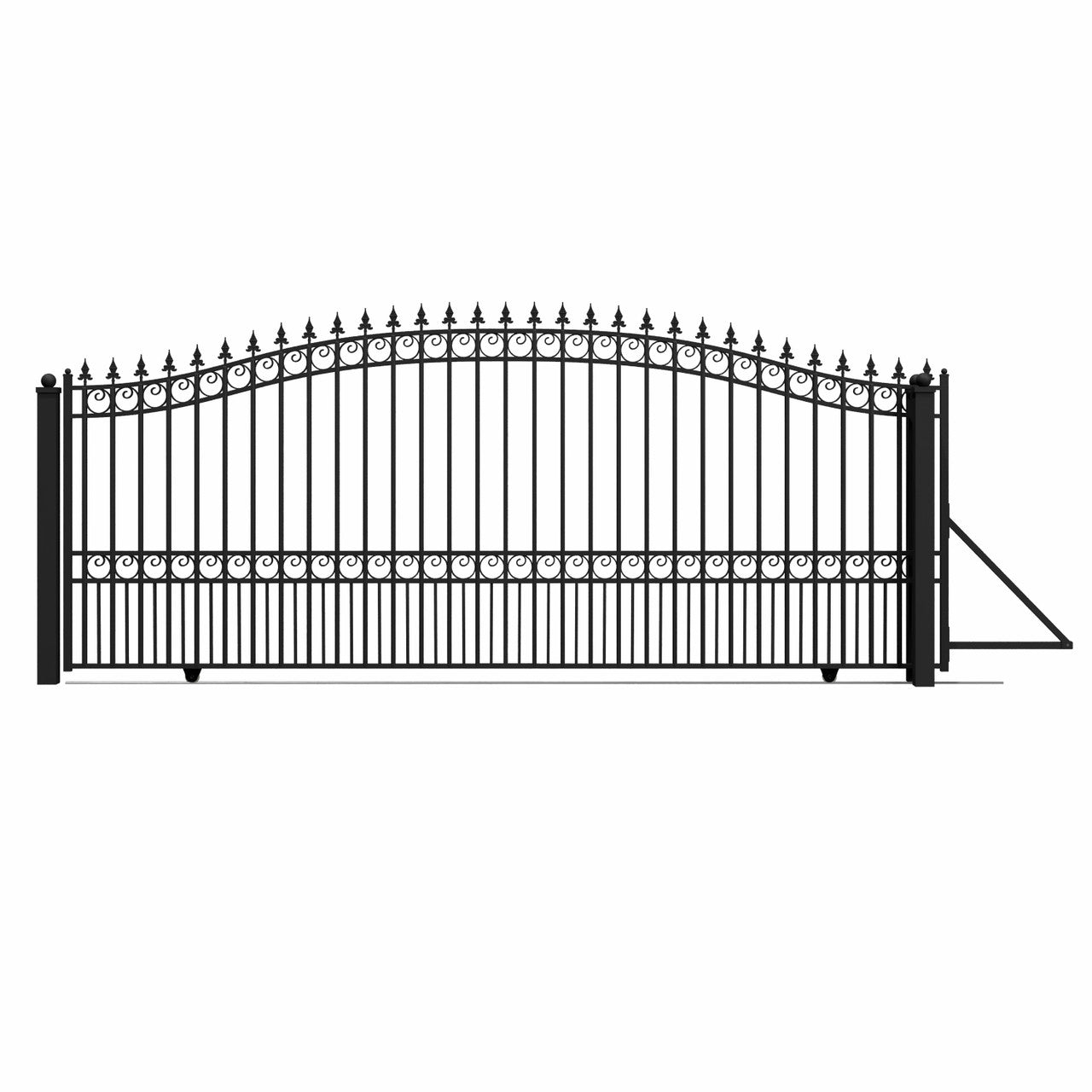16x6 ft Steel Sliding Driveway Gate-London-Style