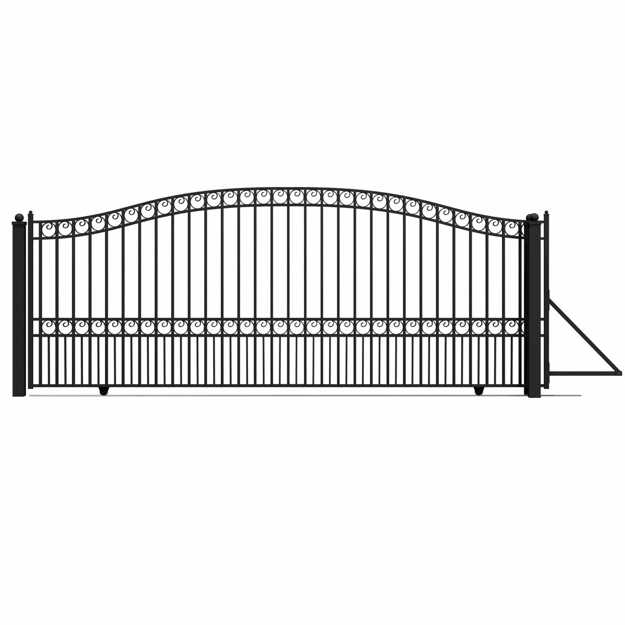 16x6 ft Steel Sliding Driveway Gate-Paris-Style
