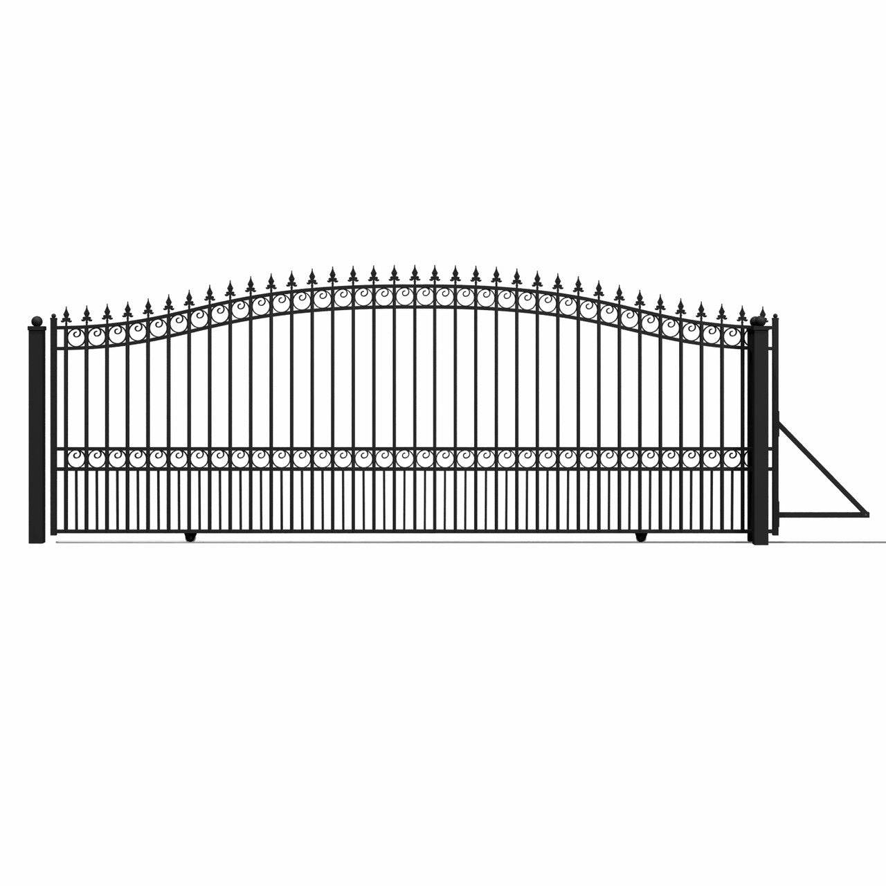 18x6 ft Steel Sliding Driveway Gate-London-Style
