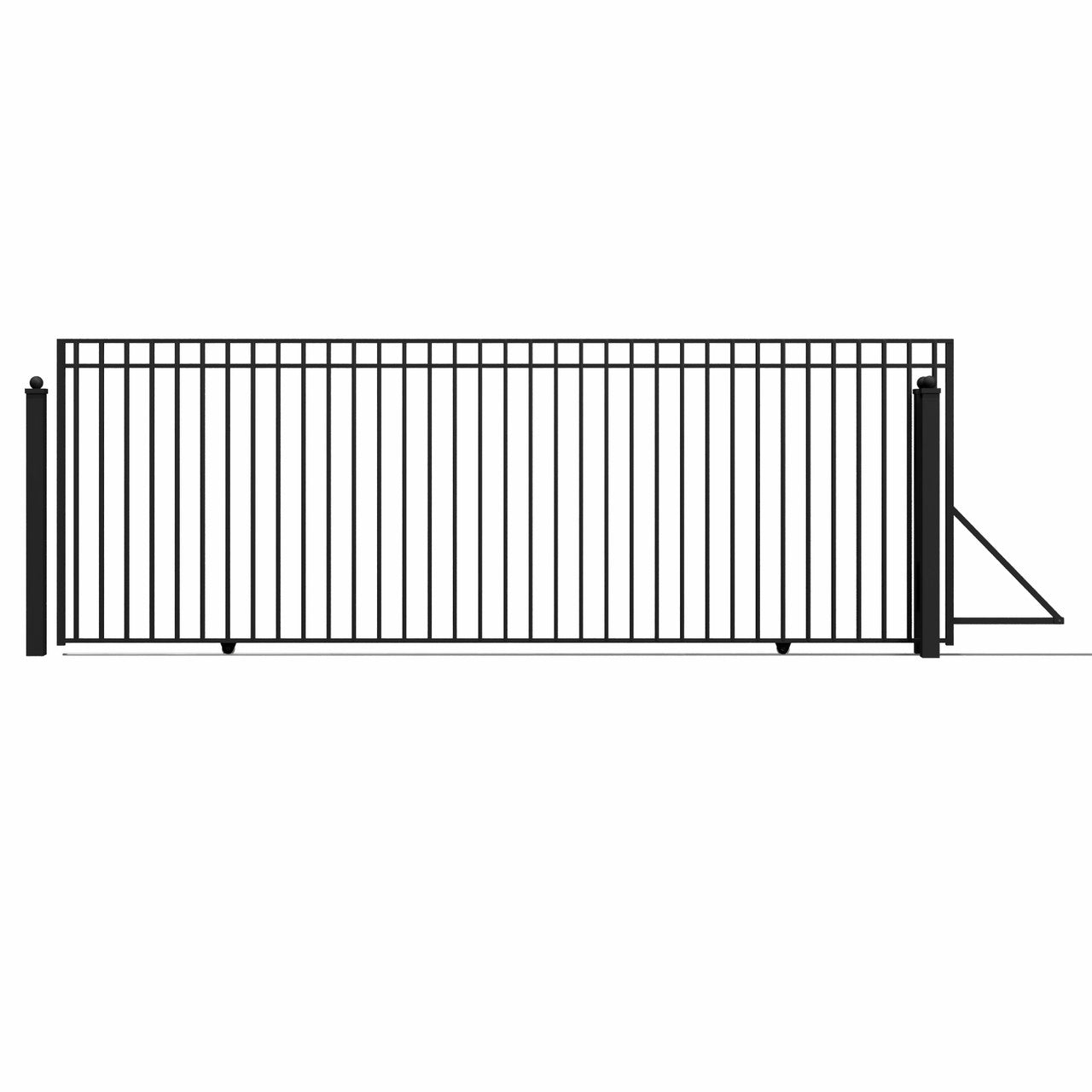 18x6 ft Steel Sliding Driveway Gate-Madrid-Style