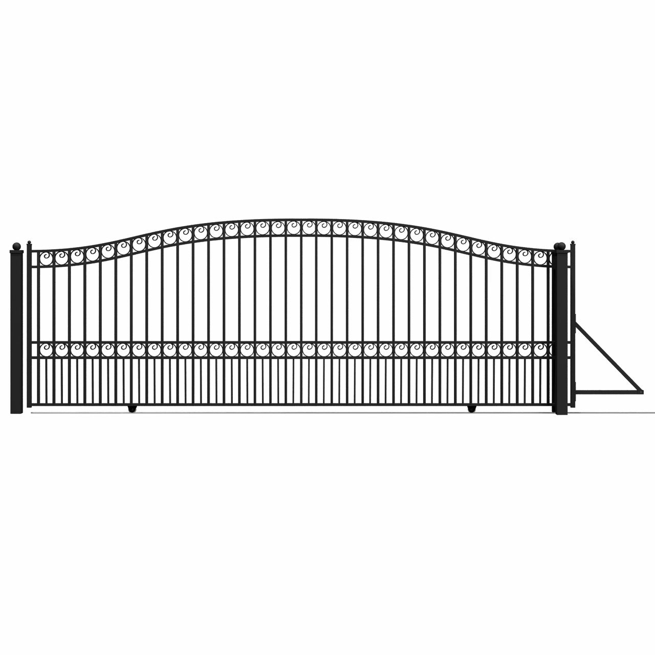 18x6 ft Steel Sliding Driveway Gate-Paris-Style