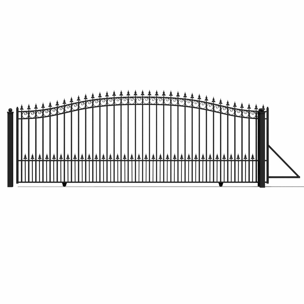 18x6 ft Steel Sliding Driveway Gate-Prague-Style