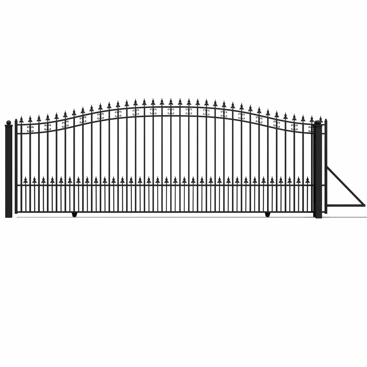 18x6 ft Steel Sliding Driveway Gate-St.Louis-Style