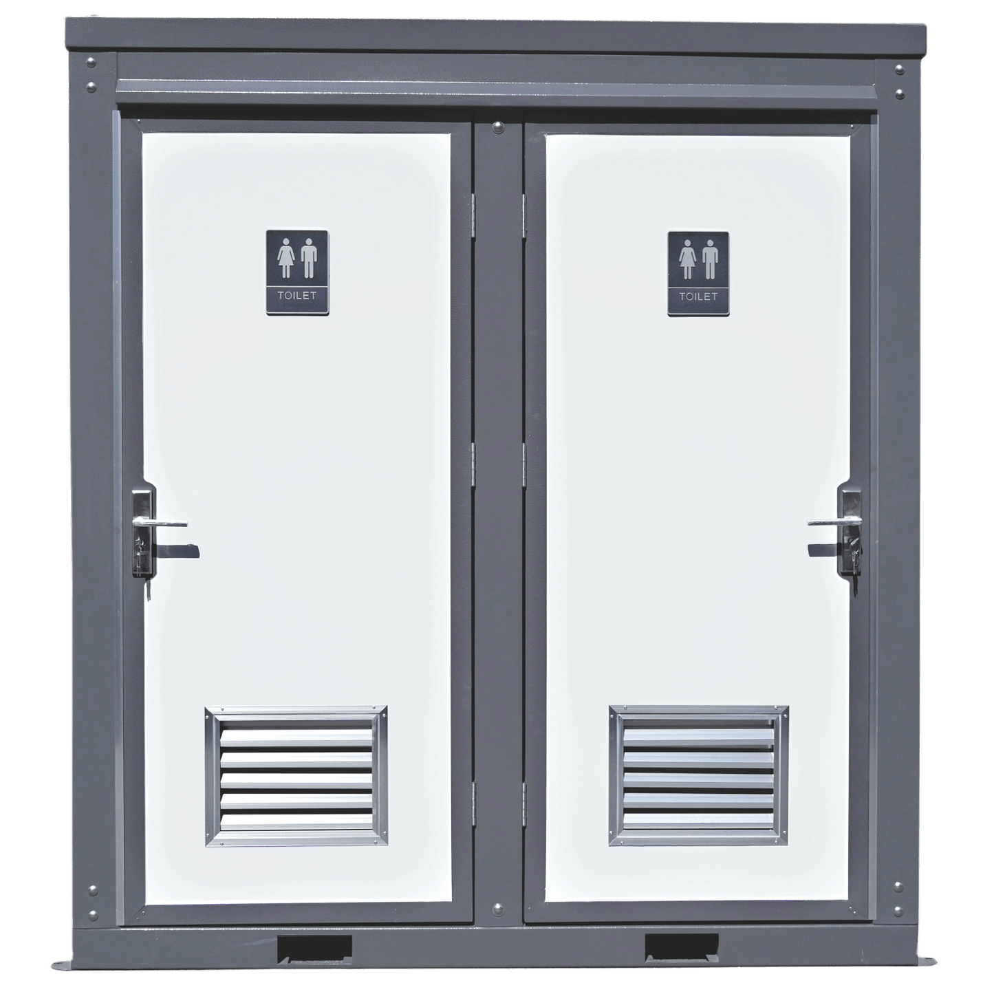 Bastone 2 Private Toilet Stalls Portable Restroom