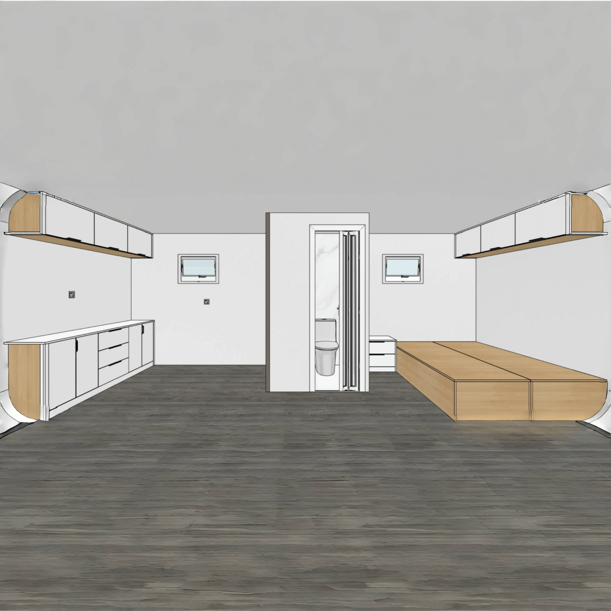 Outdoor Living and Working Tiny House 20ft A