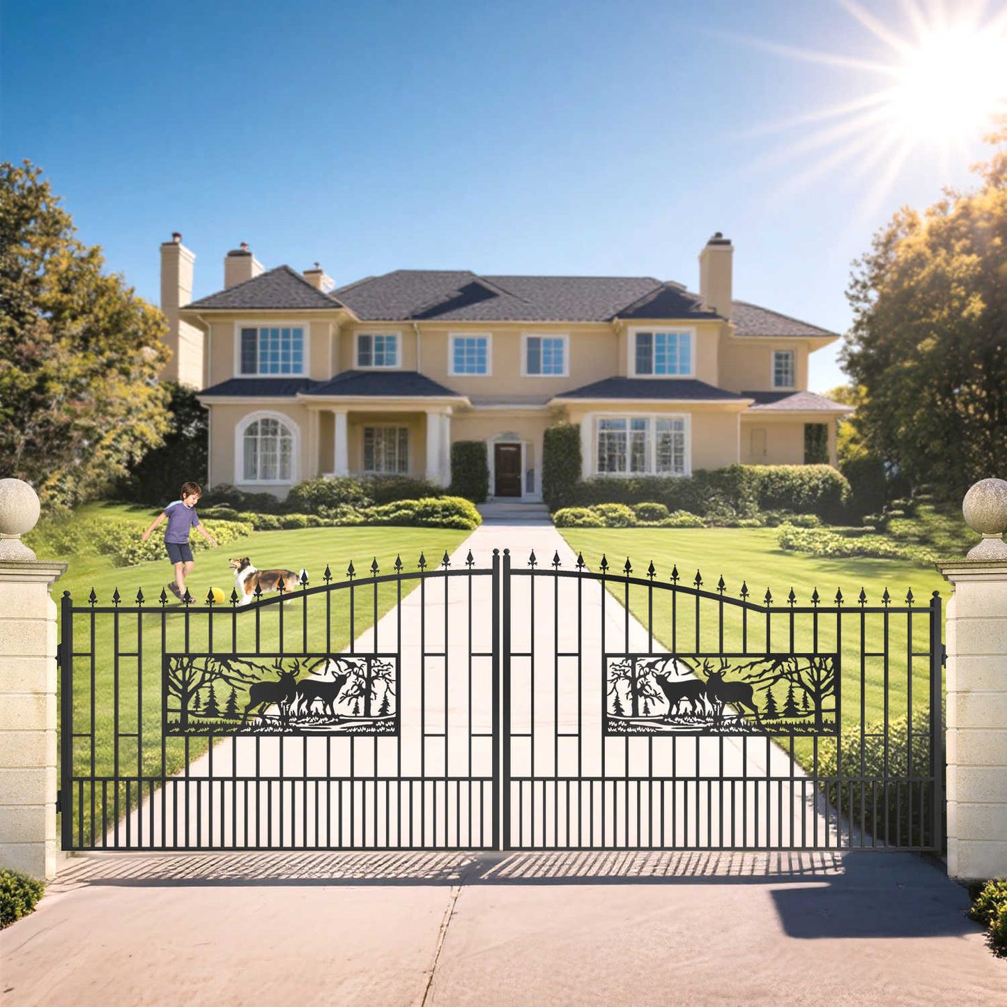 20ft-driveway-gate-for-a-residential-property