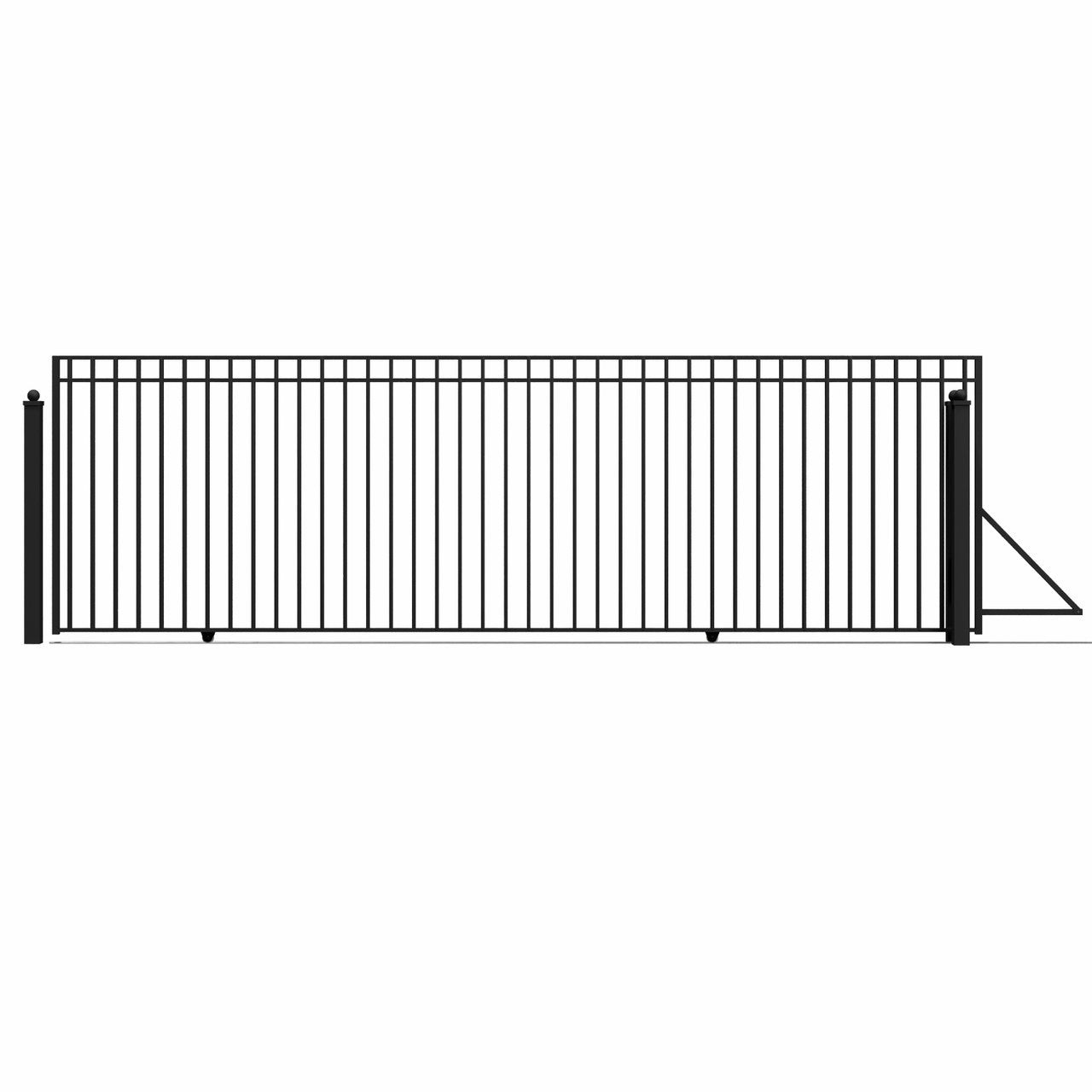 20x6 ft Steel Sliding Driveway Gate-Madrid-Style