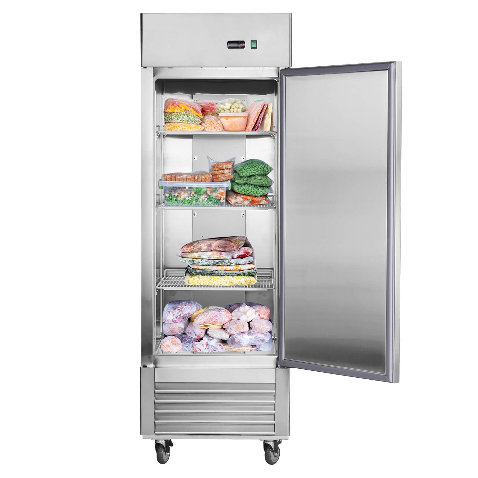 27"W Commercial Freezer 19 cu. ft. Single Solid Door Reach-In Freezer