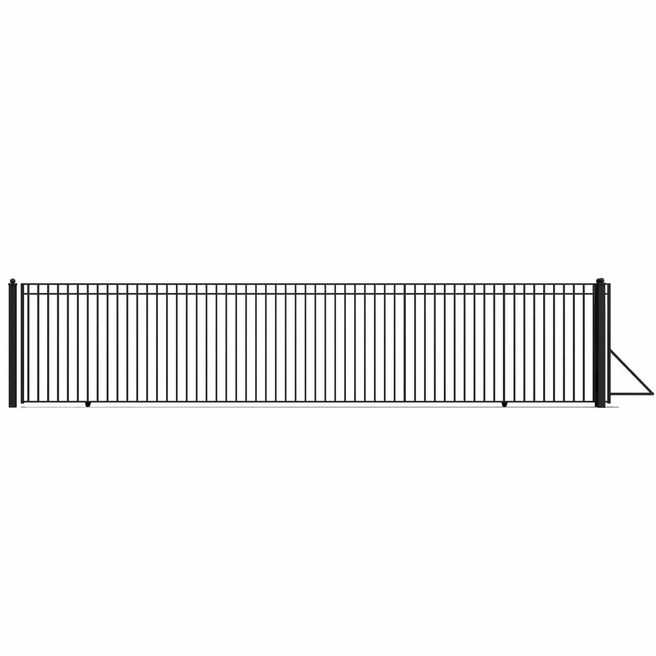 30x6 ft Steel Sliding Driveway Gate - MADRID Style