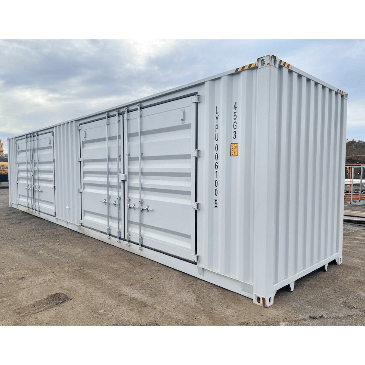 40ft High Cube Container with 2 Side Doors#Color_light grey