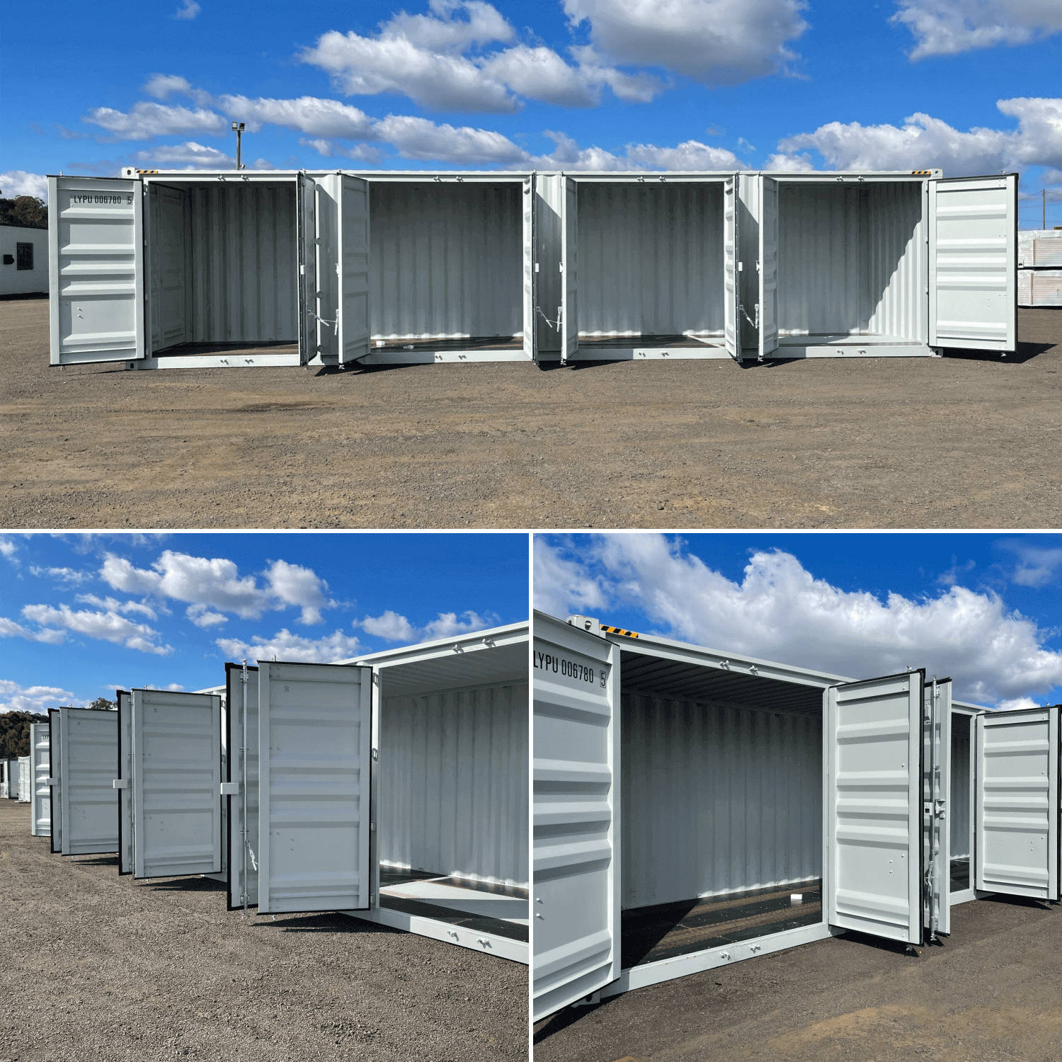 40ft High Cube Container with 4 Side Doors
