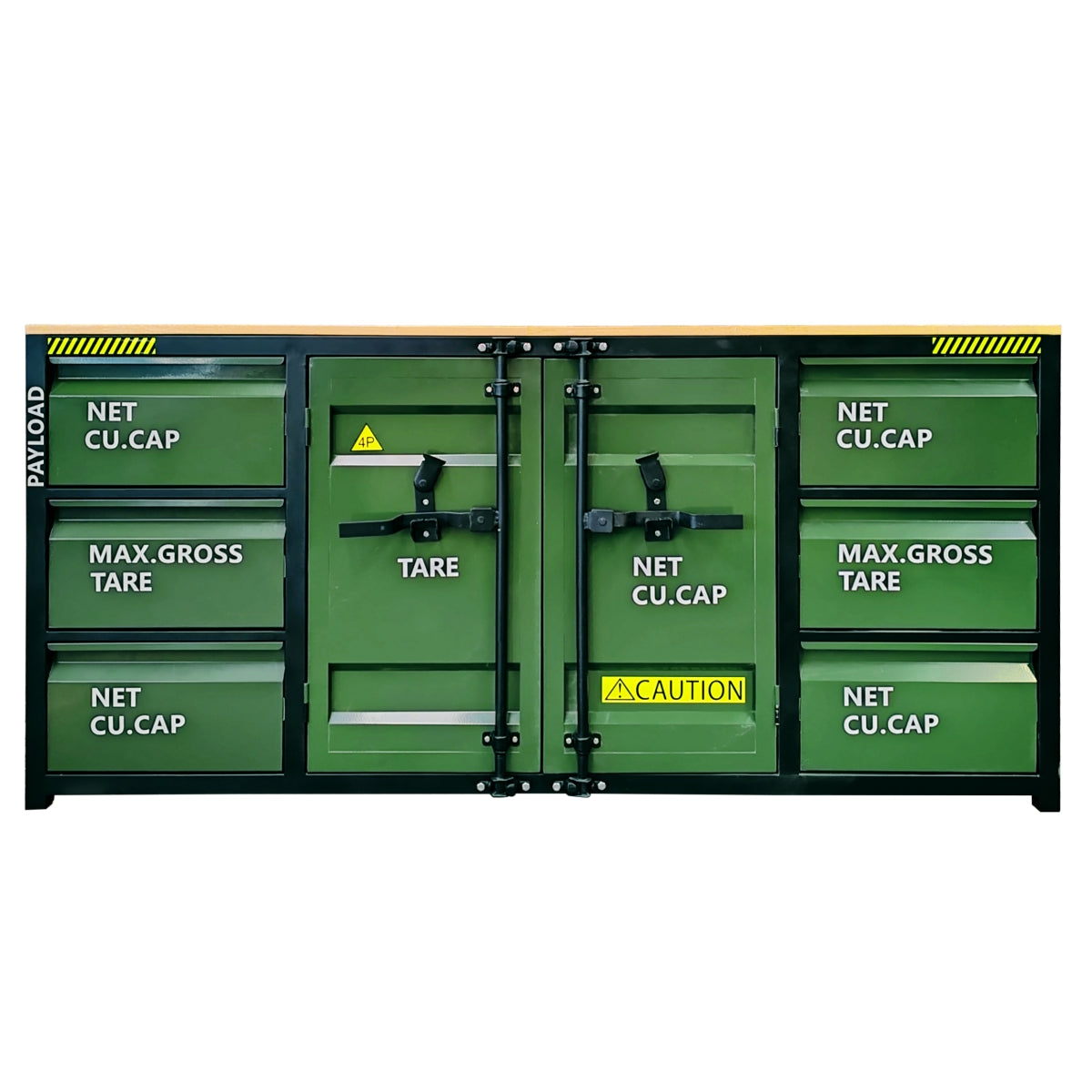 6.5ft Workbench Cabinet with 6 Drawers and 2 Cabinets