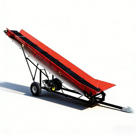 6.5HP Firewood Conveyor Max. 9.8ft Lift Height with B&S Engine and 19.5" PVC Belt