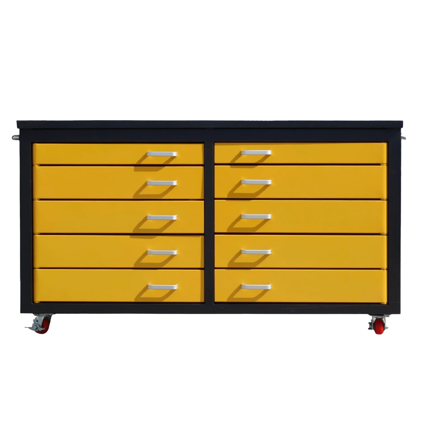 Chery Industrial 6ft Storage Cabinet with Workbench (10 Drawers)