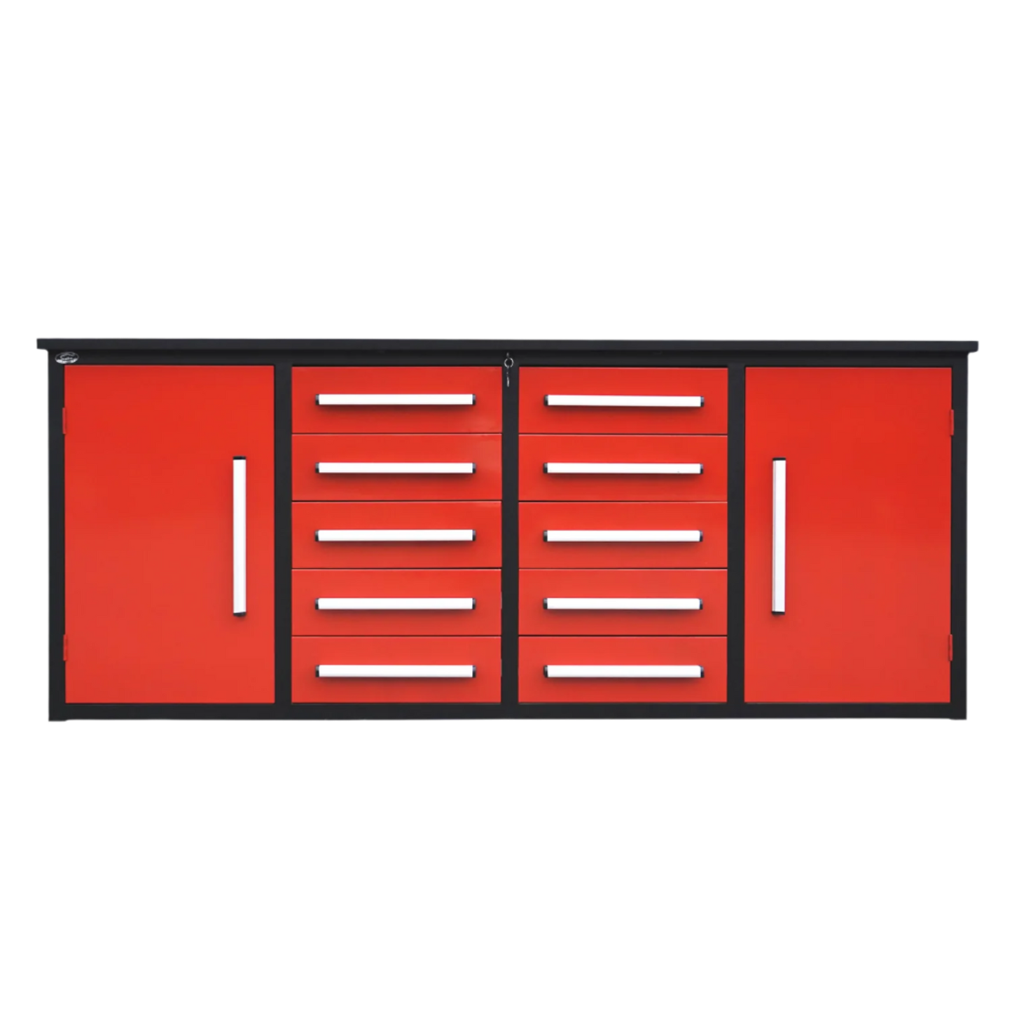 7' Storage Cabinets with Workbench (10 Drawers & 2 Cabinets)