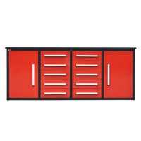 7' Storage Cabinets with Workbench (10 Drawers & 2 Cabinets)