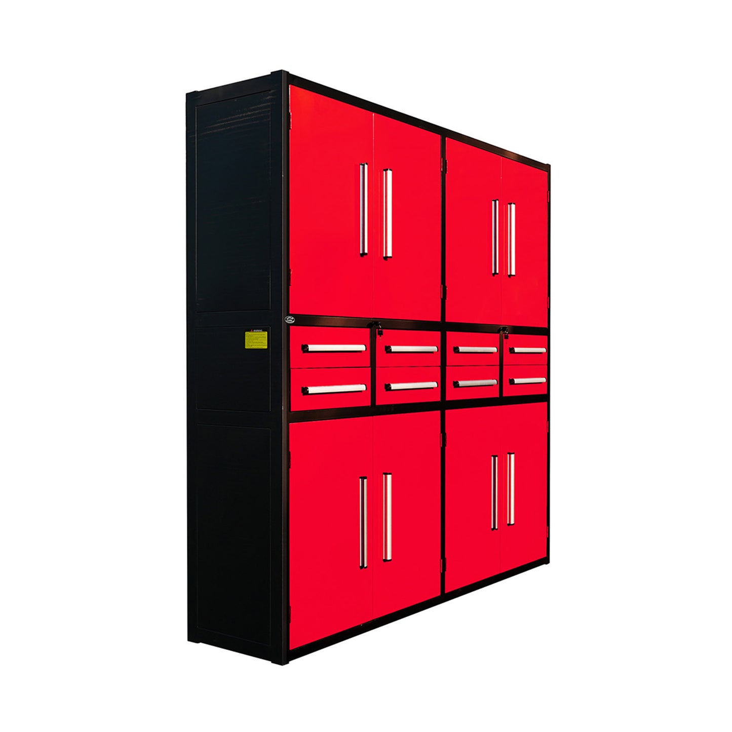 7ft Garage Storage Cabinet (8 Drawers & 8 Cabinets)#color_red