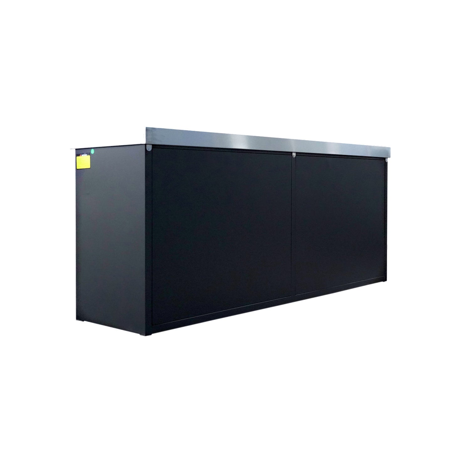 7ft Heavy Duty Workbench with 10 Drawers & 2 Cabinets#color_silver