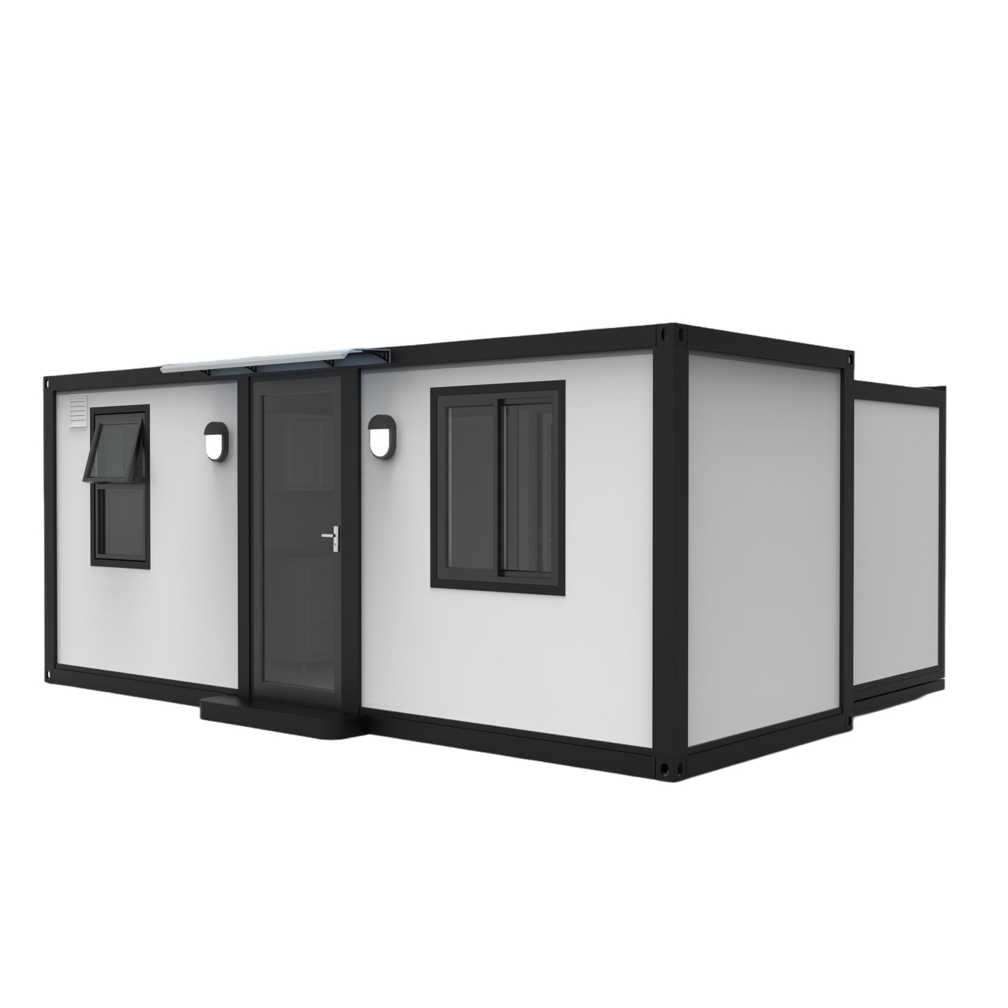 7ft x 20ft Expandable Mobile Studio Unit with 2 Bedroom