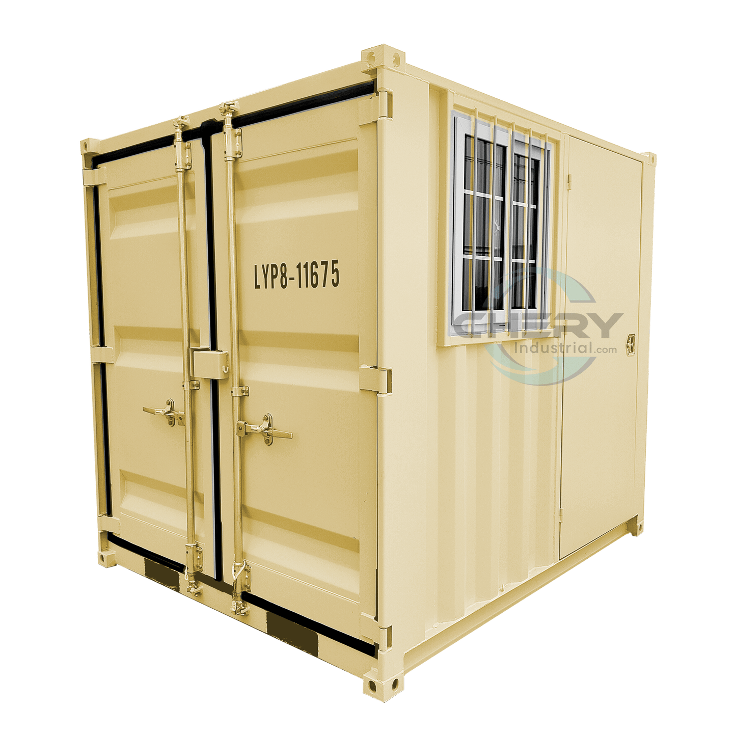 8ft Small Cubic Shipping Container#color_beige