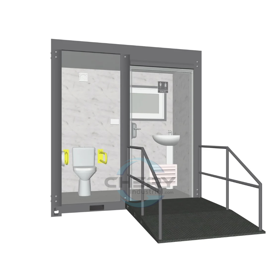 Bastone Handicap-Accessible Portable Restroom for Disabled structure