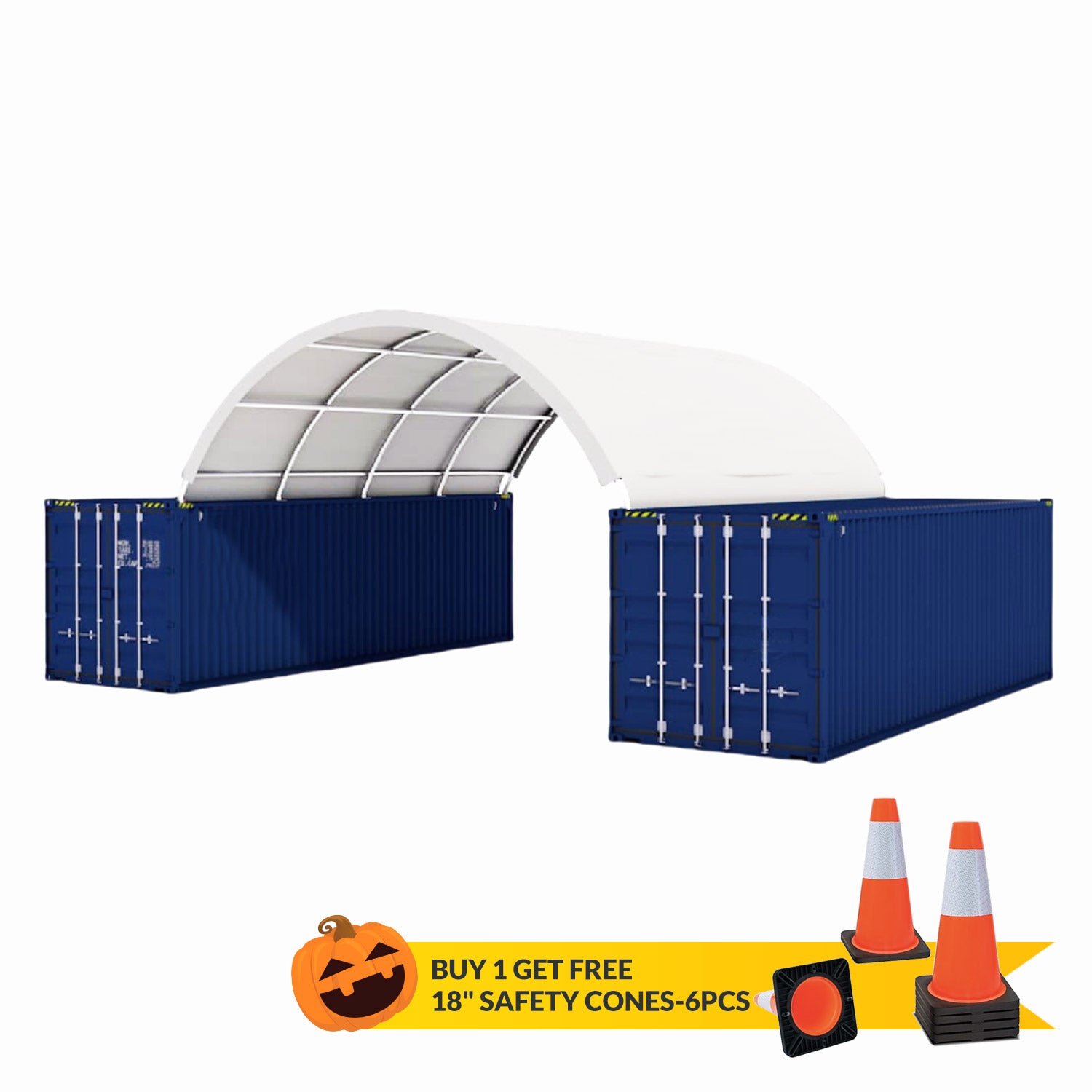 20'x20' Shipping Container Canopy Shelter