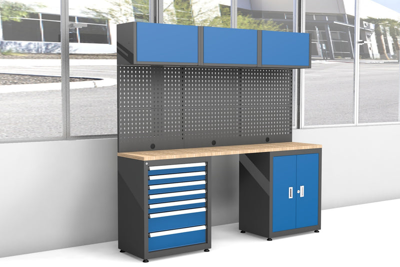 Chery Industrial 3-Piece Steel Workshop Cabinet System
