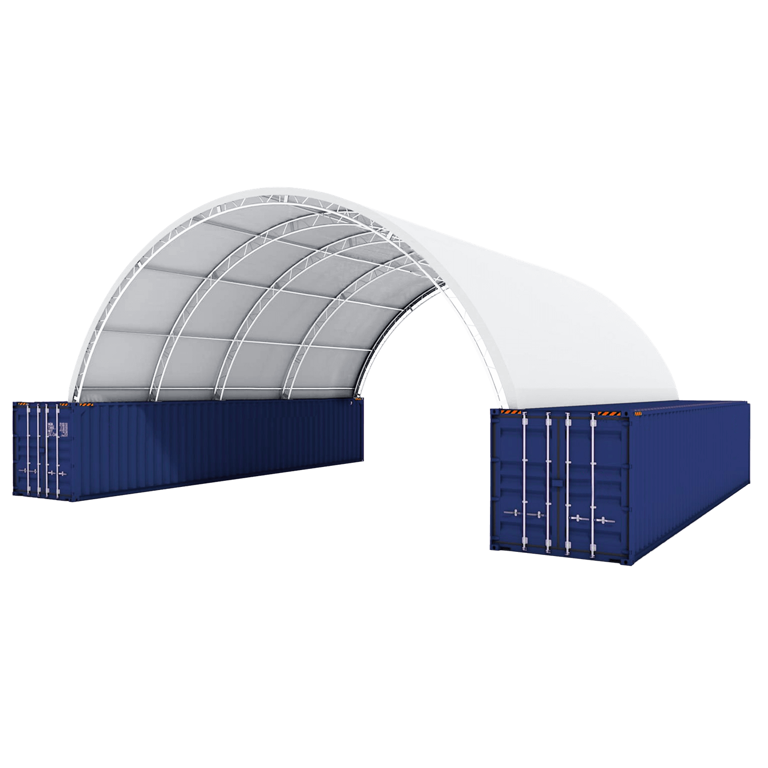 Gold Mountain Shipping Container Canopy Shelter Double Truss 40'x40'x15'