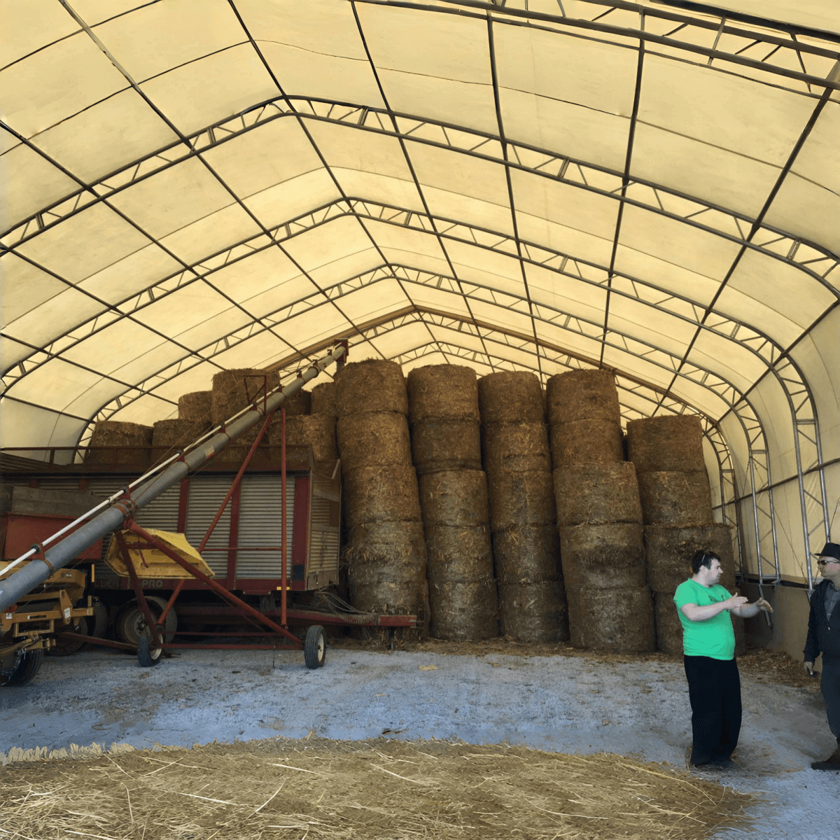 Double Truss Storage Shelter W40'xL80'xH21'