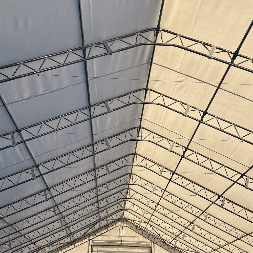 Double Truss Storage Shelter W50'xL80'xH23'
