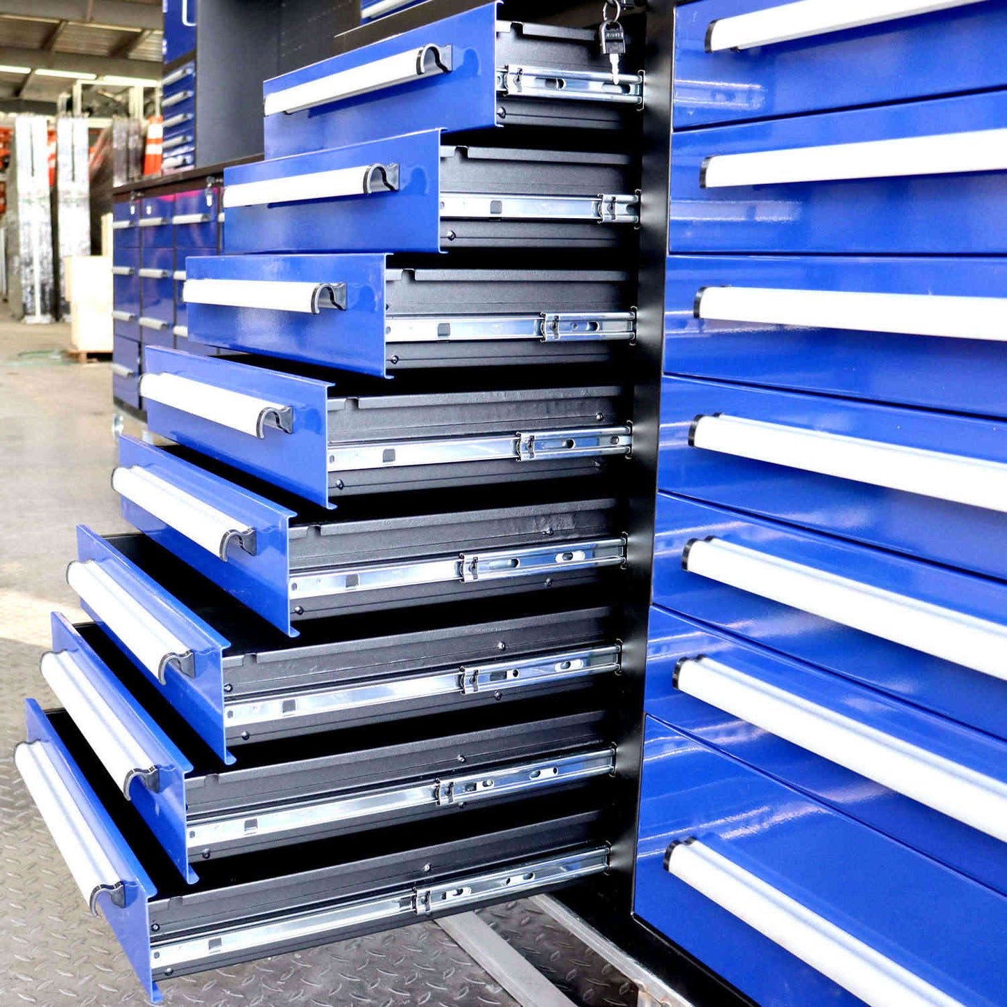 10ft Workbench Storage Cabinet with 35 Drawers