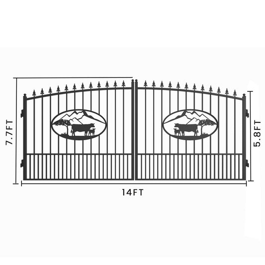 Iron Gate for Driveway #design_Ox