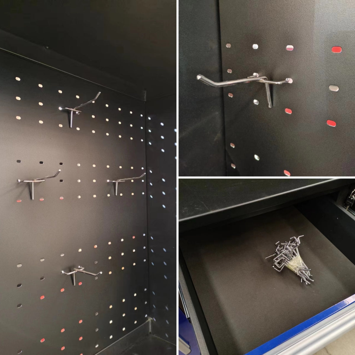 pegboard details about 10' Storage Cabinet with Workbench (30 Drawers)